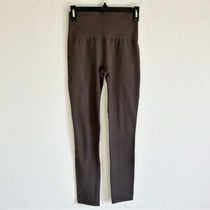 Spanx Seamless Leggings Brown Tummy Control Size S